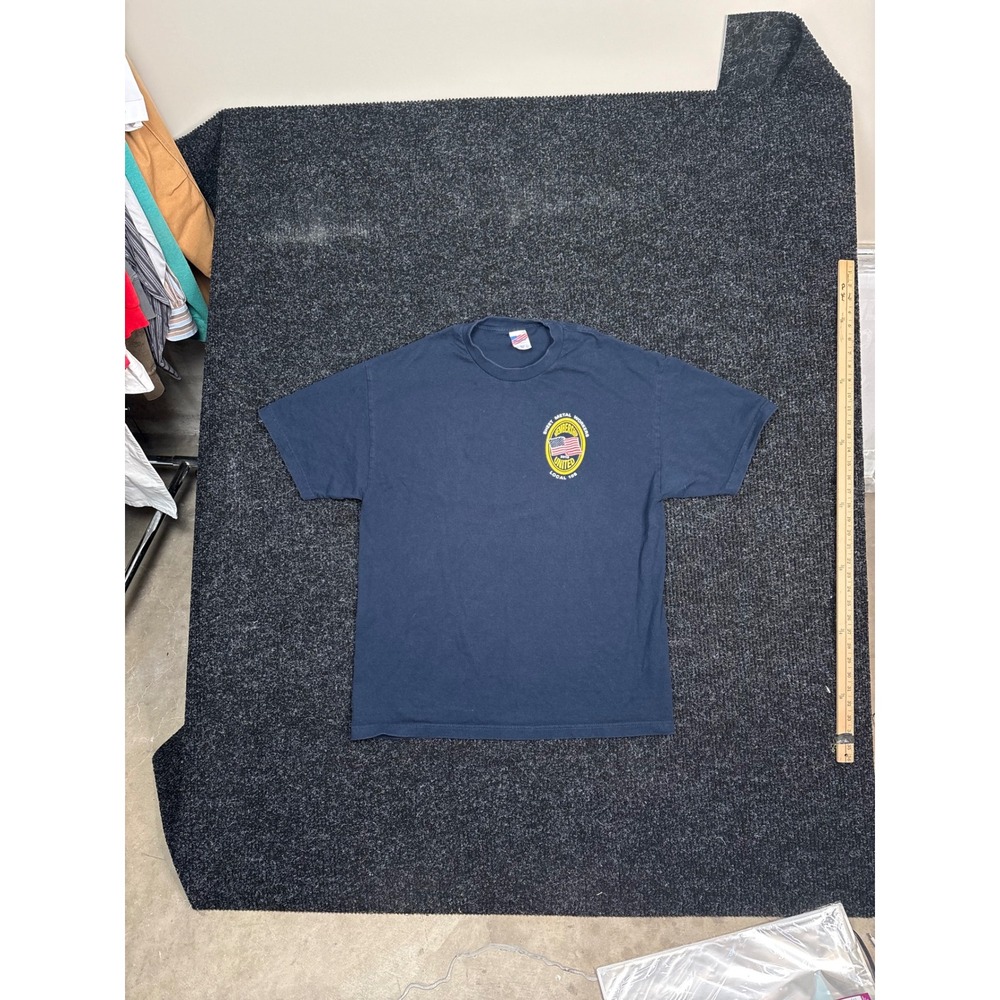 Murina Sheet Metal Workers 2013 Local 105 Navy Blue Graphic T-Shirt Men XL USA‎